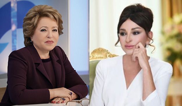 Valentina Matviyenko congratulates Mehriban Aliyev on her birthday