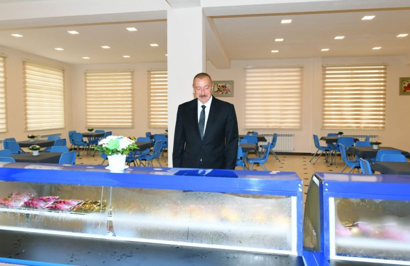 President Ilham Aliyev inaugurated secondary school No.154 in Amirjan settlement