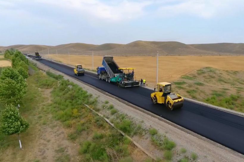 "Zəfər yolu" artıq asfaltlanır