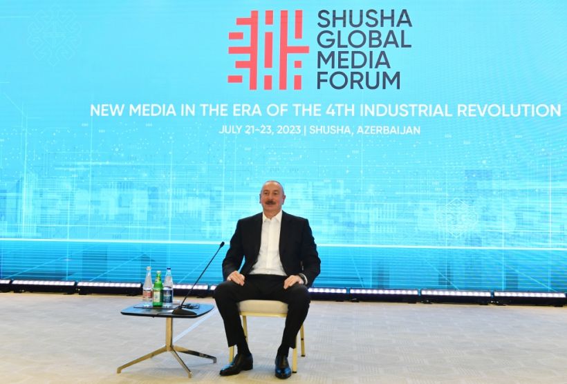 Şuşada Qlobal Media Forumu keçirilir, Prezident İlham Əliyev Forumda çıxış  edir | Baki-baku.az