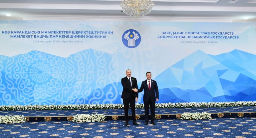 Bişkekdə MDB Dövlət Başçıları Şurasının iclası keçirilir Azərbaycan Prezidenti İlham Əliyev iclasda iştirak edir  YENİLƏNİB