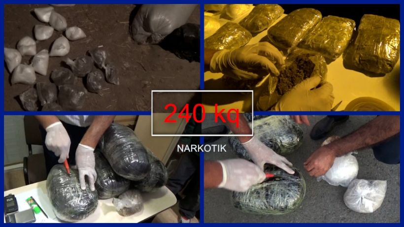 Son bir ayda “qara bazar”da dəyəri 5 milyon manat olan 240 kiloqram narkotik vasitə dövriyyədən çıxarılıb