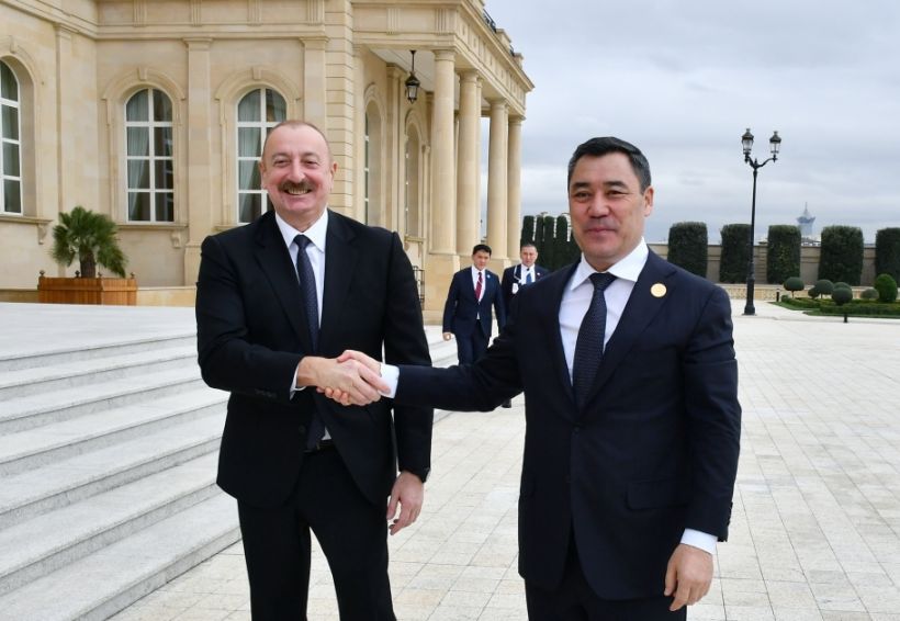 Azərbaycan Prezidenti İlham Əliyev Qırğızıstan Prezidenti Sadır Japarov ilə görüşüb  YENİLƏNİB