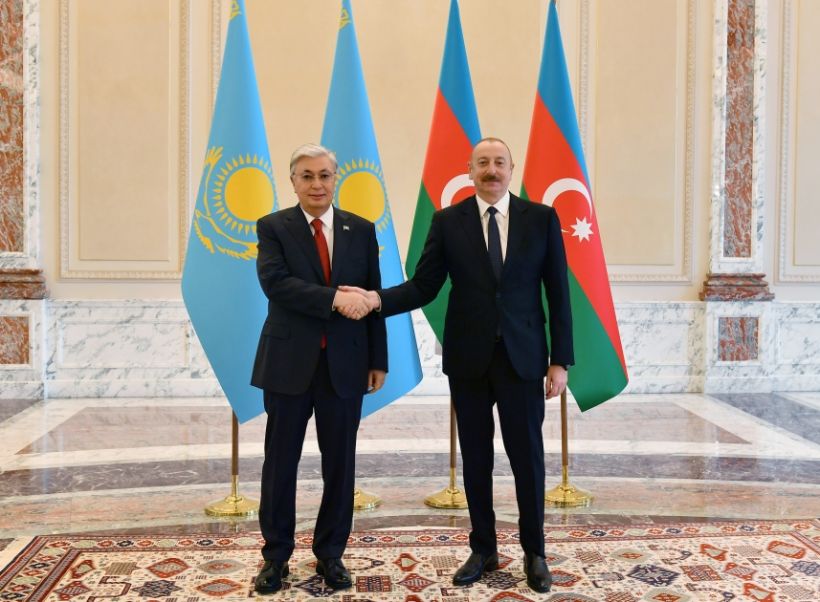 Azərbaycan Prezidenti İlham Əliyev Qazaxıstan Prezidenti Kasım-Jomart Tokayev ilə görüşüb  YENİLƏNİB