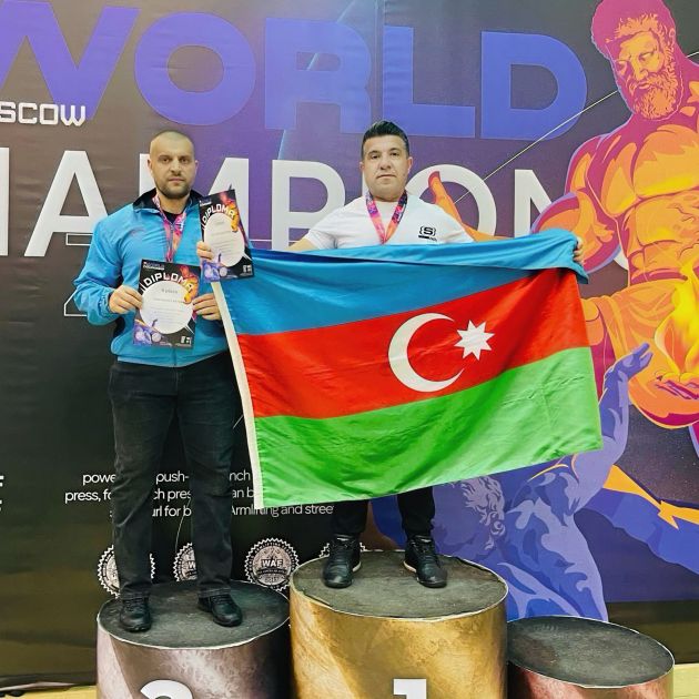 Azərbaycan Strongmen Federasiyasının Prezidenti və Vitse prezidenti Dünya çempionu oldu