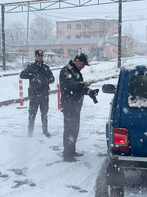 DİN: Xankəndidə polis əməkdaşları hava şəraitindən asılı olmayaraq xidmətini davam etdirir