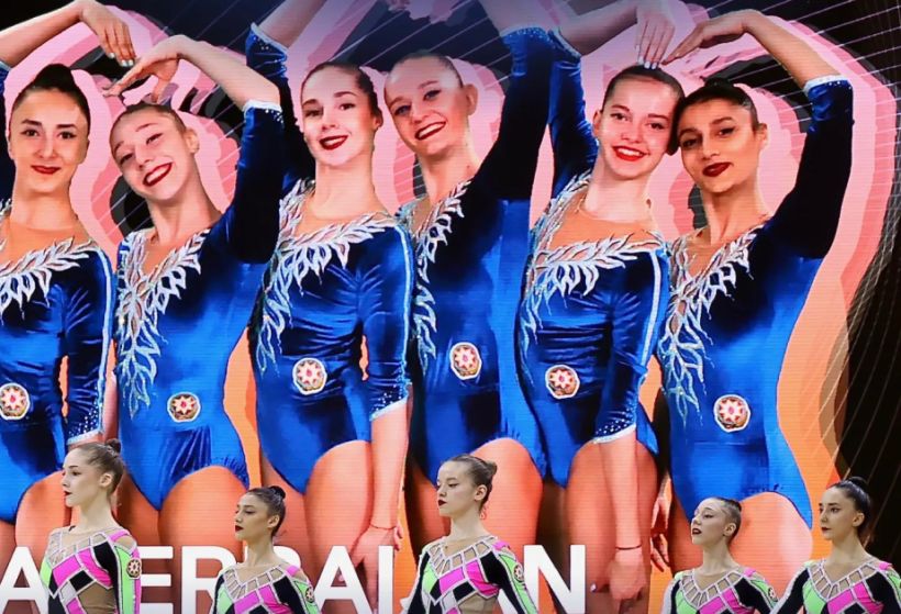Azərbaycanın bədii gimnastika üzrə qrup hərəkətləri komandası İspaniyada qızıl medal qazanıb